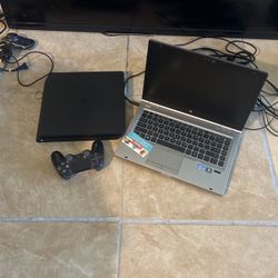 PS4, HP Laptop & 50” Philips Flat Panel