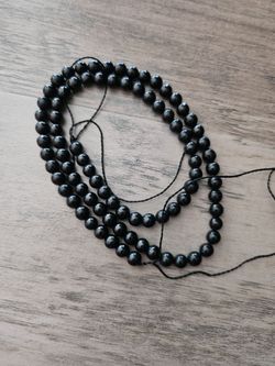 Black Obsidian Prayer Beads