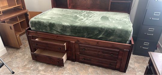 Twin Captain's Bed with Storage Drawers