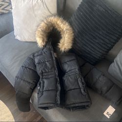 Girls 14/16 Puffer Jacket With Removable Hoodie