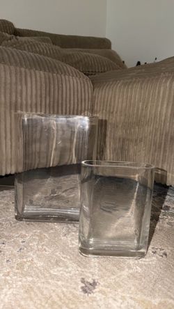 Clear Vases for bookshelves!!