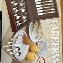 Farberware 64 Piece Gold Plated Flatware Set For 12