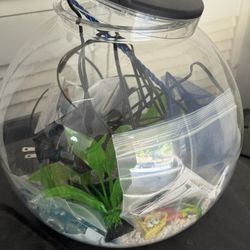Plastic Aquarium With Filters And Accessories