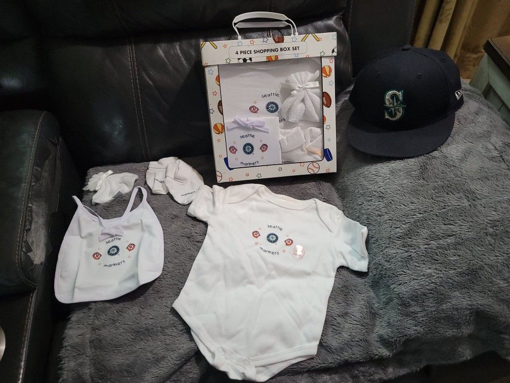 BASEBALL BABY SET NEW* MLB Seattle 