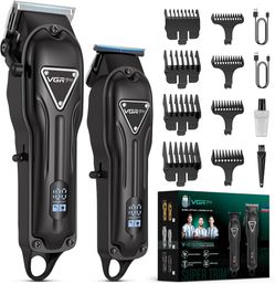 Electric Hair Clippers for Men, Cordless Clipper and Trimmer Set, Clippers for Hair Cutting Kit with