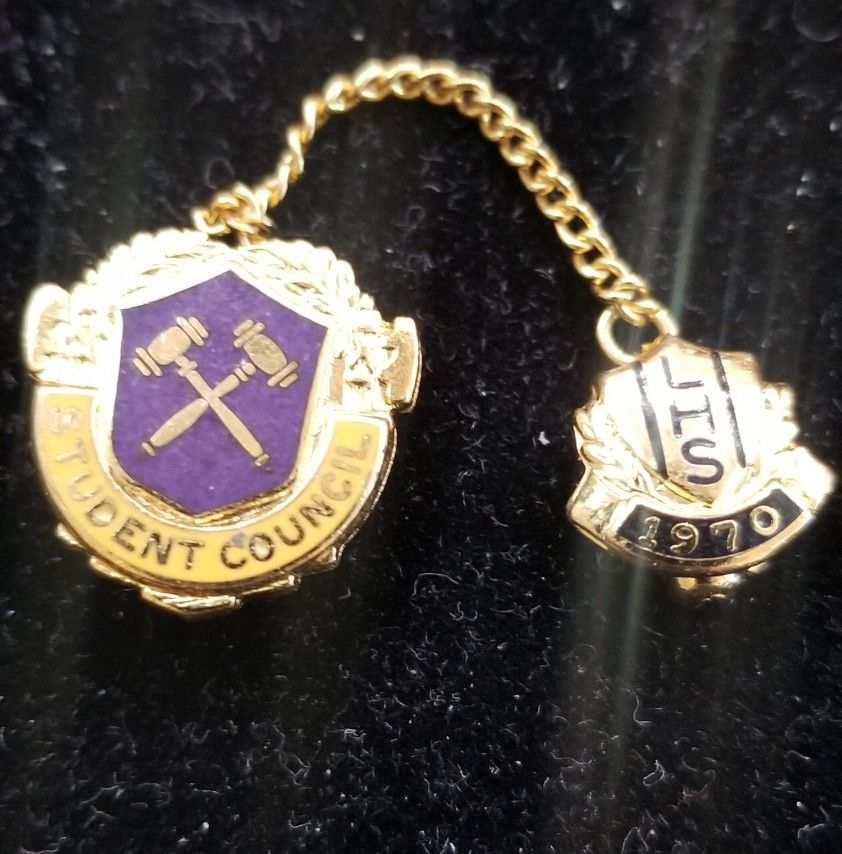 Gold Plated High School Pin