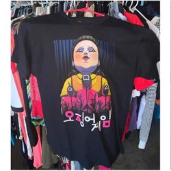 HOT TOPIC Squid Game ANIME STYLE Exclusive Shirt (Size Medium)