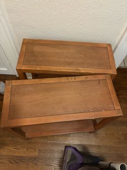 Pair of Wooden End Tables