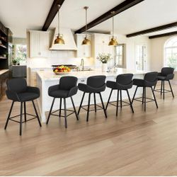 6 Swivel Bar Stools for kitchen island, new in box