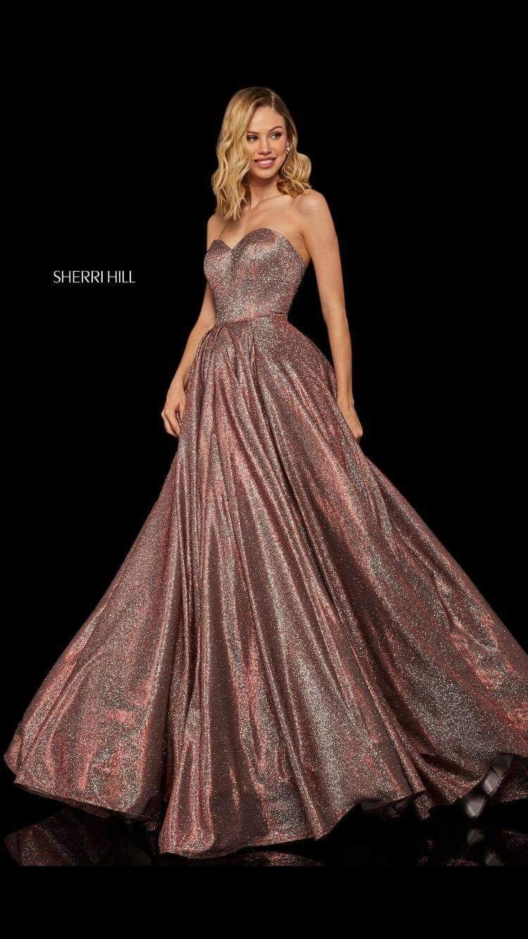 Sherri Hill Glitter Ball Gown Prom Dress