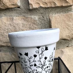 New Painted Clay Pot For Your Plants