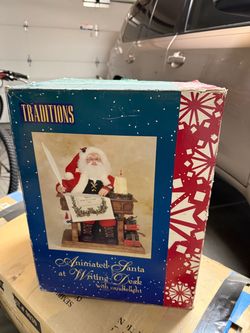 Animated Santa on writing desk