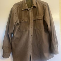 Brandy Melville, Unisex , Brown, Utility Shacket