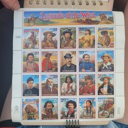 #2870, “Legends of the West” ERROR SHEET (No blue holder) Mint VF NH