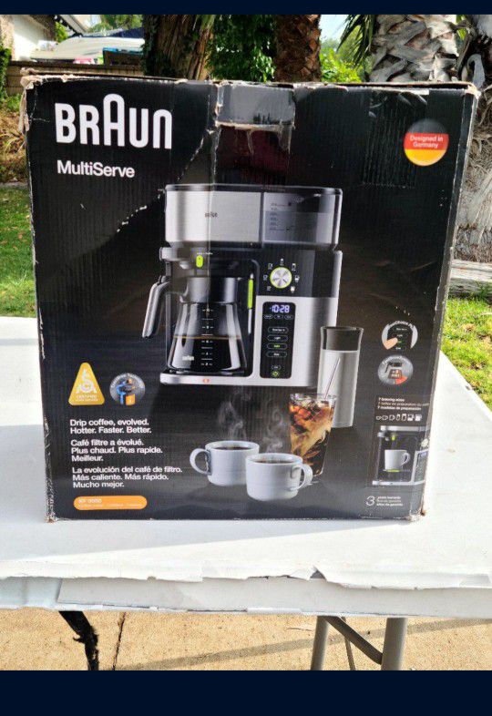 New Braun Multiserve SCA Certified Drip Coffee Maker - Stainless (KF9070SI)  for Sale in Lake Elsinore, CA - OfferUp