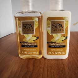 Spa Luxury Body Wash And Body Lotion 