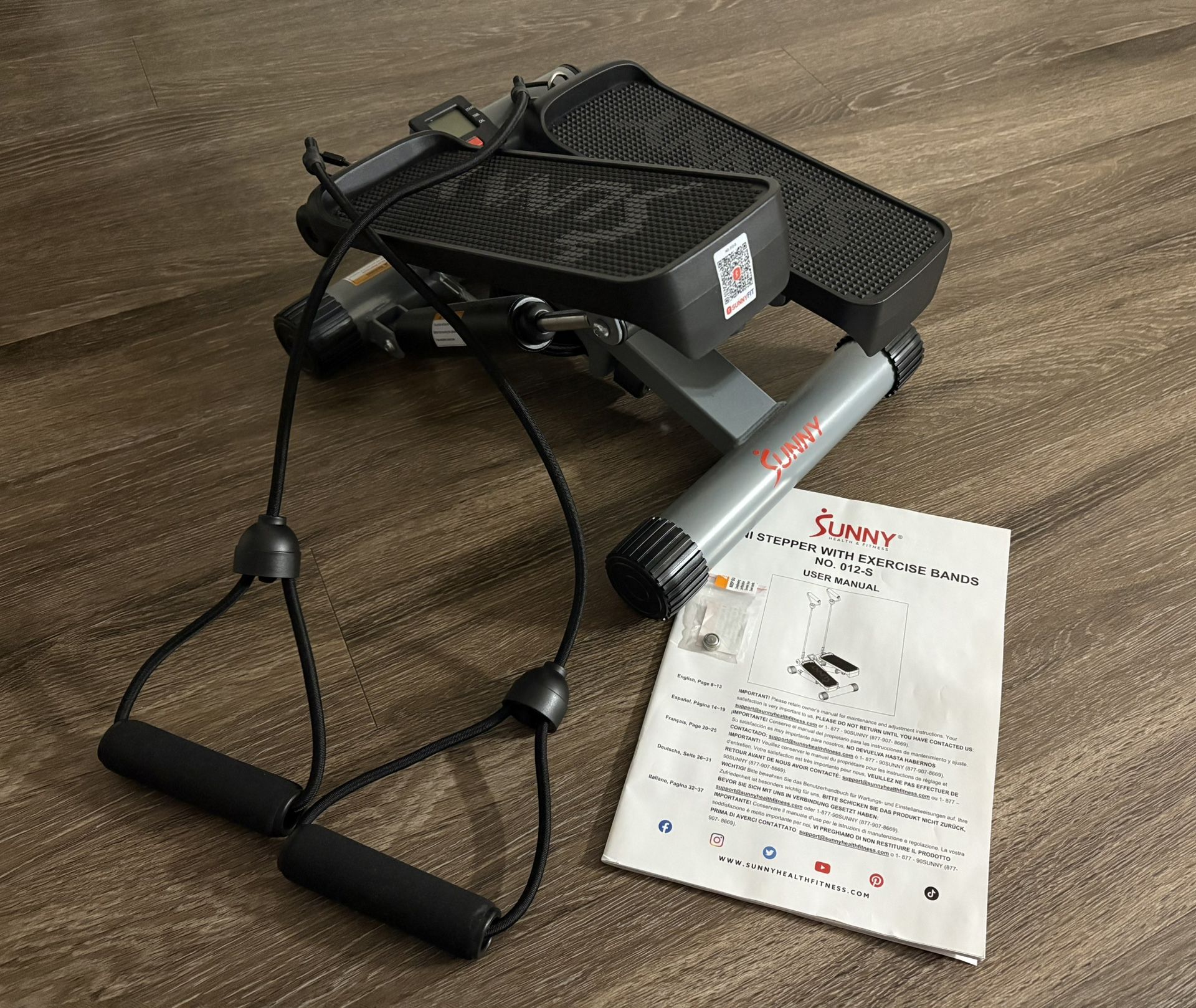 Sunny Mini Stepper With Exercise Bands