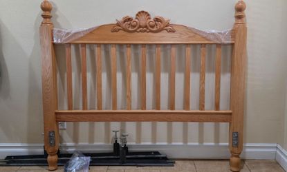 Oak Queen bed frame