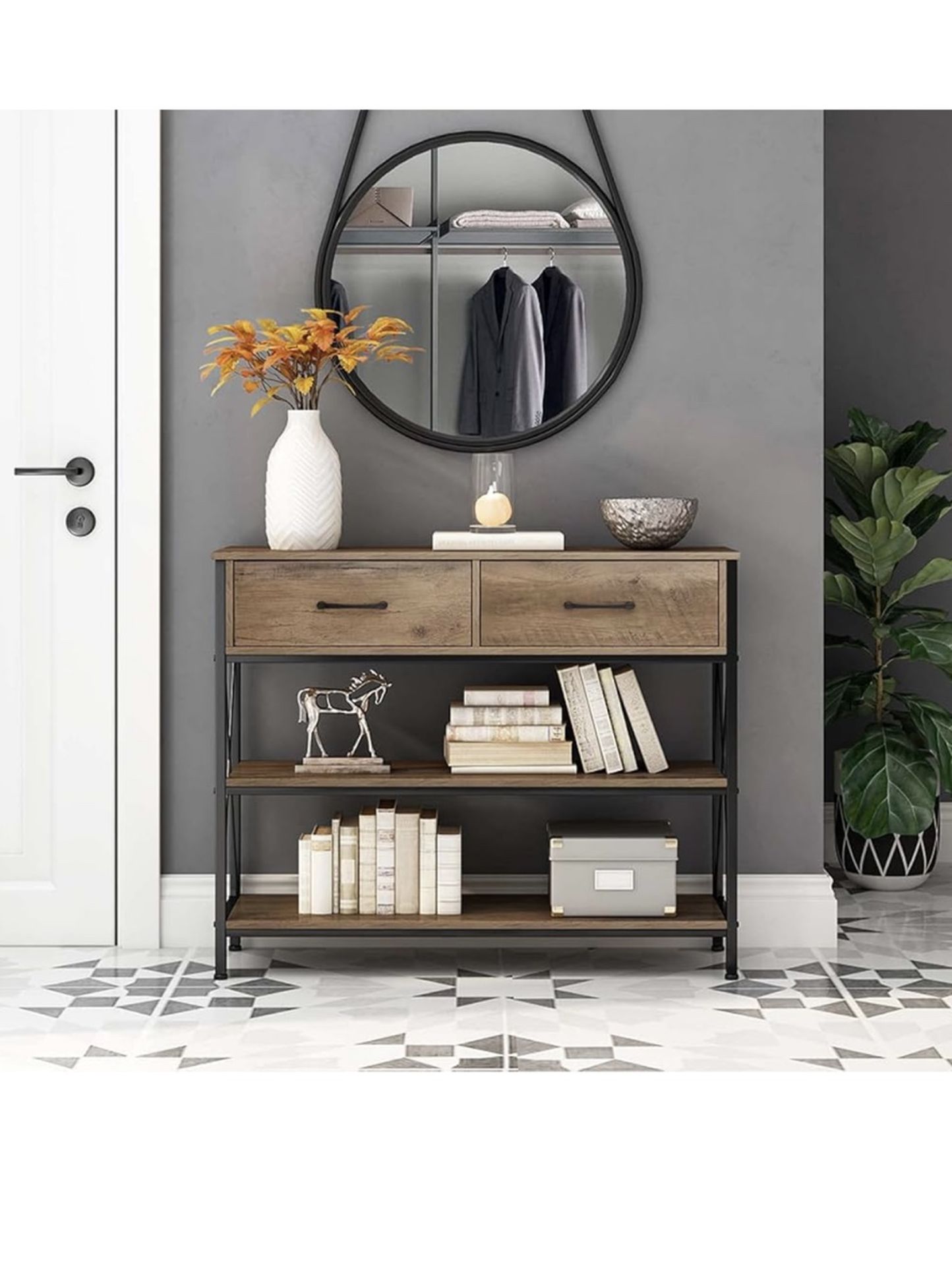 Console Table with Drawers Foyer Table Table 