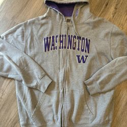 Men’s Washington Huskie Zip Up Hoodie