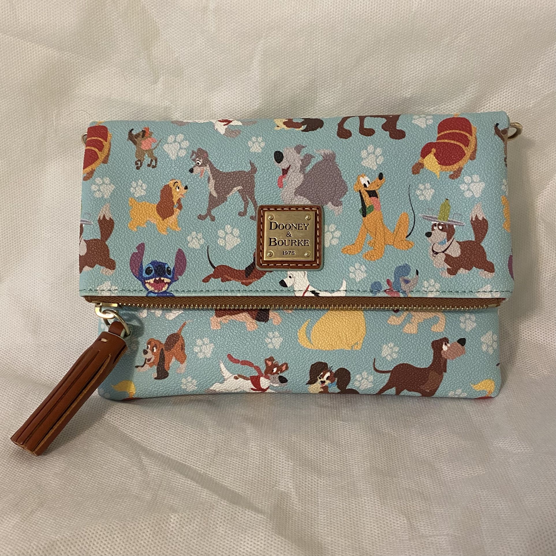 Disney Dogs Blue Disney Parks Dooney & Bourke purse Handbag Clutch