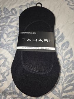 Tahari non-slip silicone heel grip size 5-10, 7 pairs (4 black-3 nude)