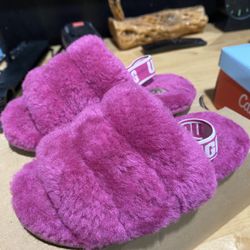 Ugg Fluff Yeah Slide Size 11 / Hit Pink 