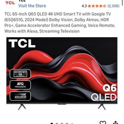 TCL QLED 65 Inch TV 