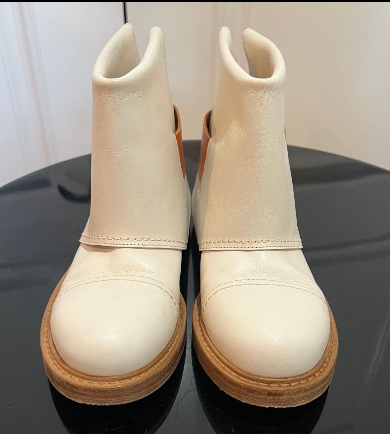 Alexander McQueen Leather Boots Size 8.0