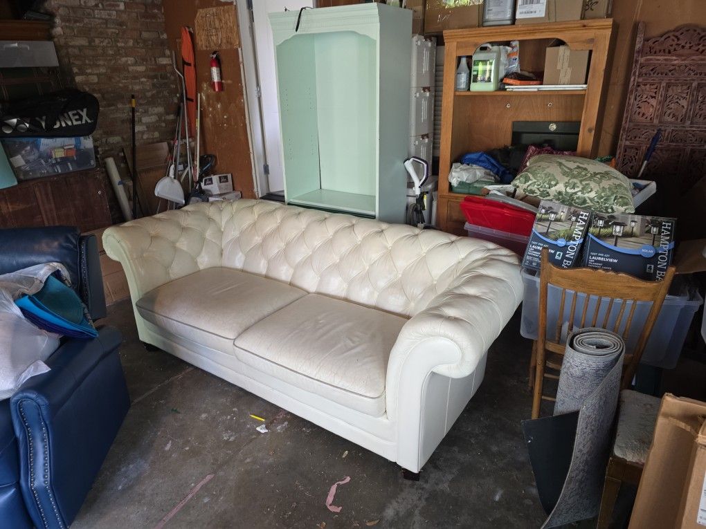 White Sofa Leather