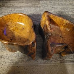 handmade dog food and water bowls
