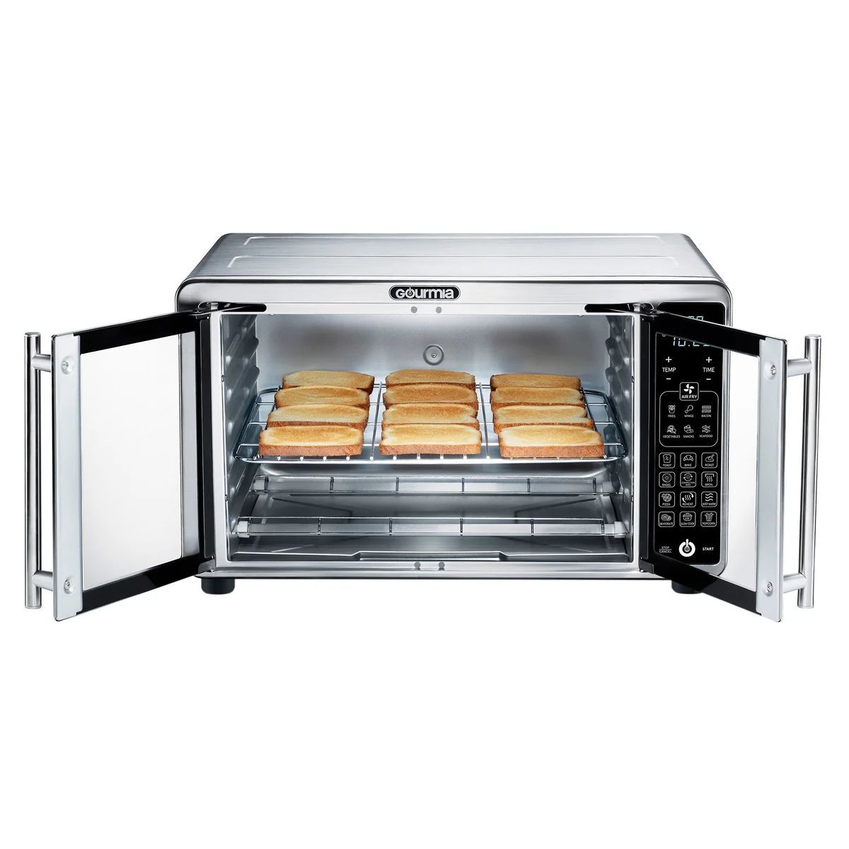 Gourmia XL French Door Countertop Air Fryer Oven