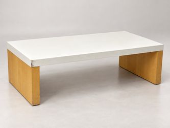 Two-Tone Wood Coffee Table