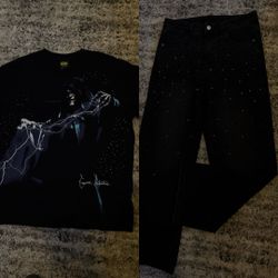 Medium shirt $30 jeans small $55 both $80