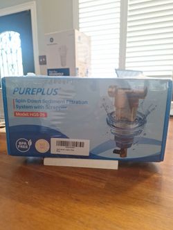 Spin down water filter