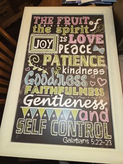 Fruit Of The Spirit Chalkboard Art