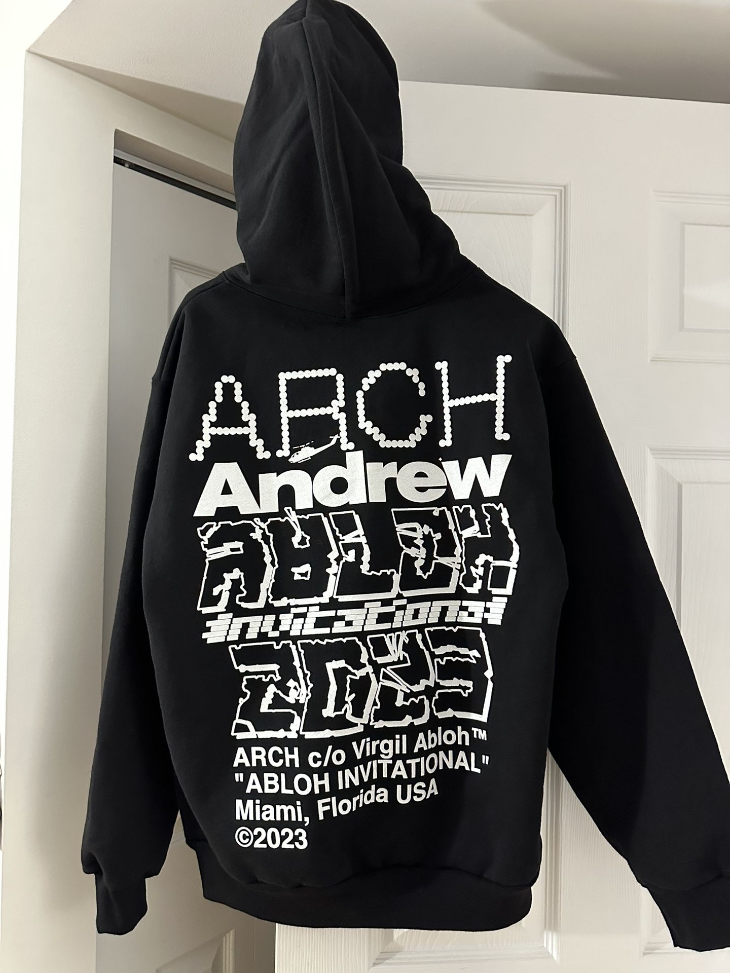 Miami 2023 Art Basel Arch x Andrew Skate Hoodie Collab