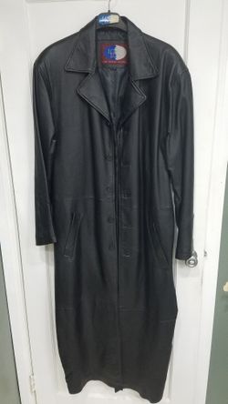 Leather trench Coat