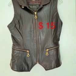 Ladies Leather Vest
