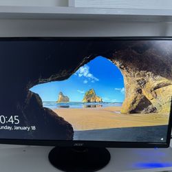 27” Acer Monitor With Computer Speakers 
