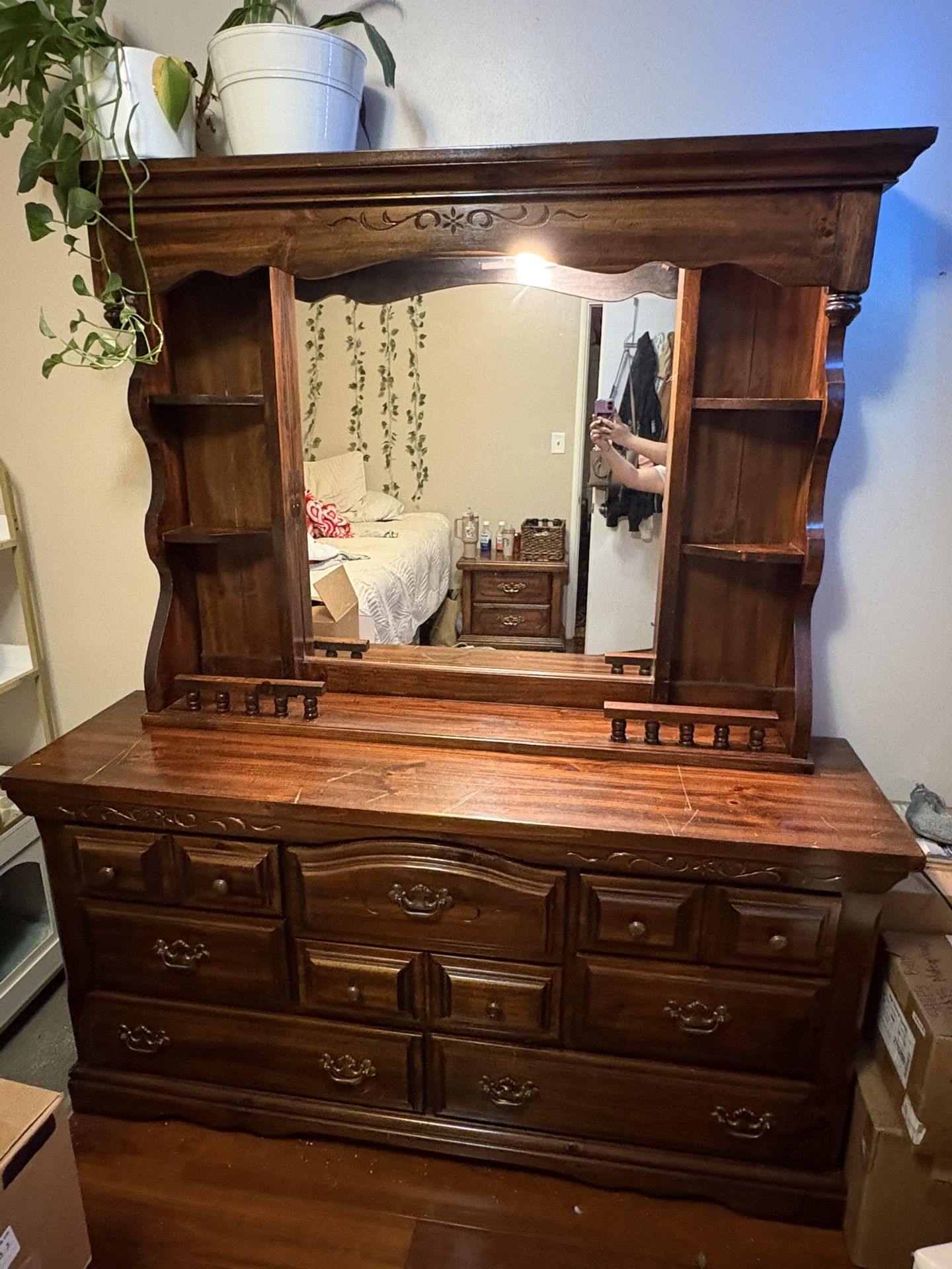 Antique Wooden Dresser