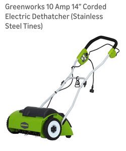 Greenworks 10 Amp 14” Corded Electric Dethatcher