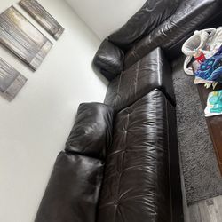 Leather Couch 