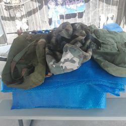 Three Military Duffle Bags