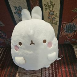 MOLANG  WHITE STUFFED PLUSH  ANIMAL  TOY  COIN  PURSE  /WALLET 