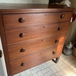 VTG 1850 Karsten Peterson Moravian Chest Of Drawers