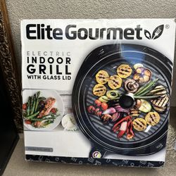 Indoor Grill With Glass Lid 