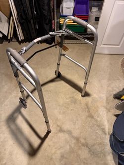 Folding Aluminum Walker with Wheels