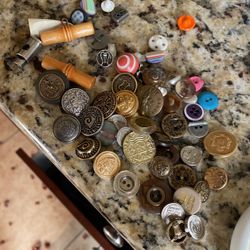 Lot Of Buttons Military And Other 50 