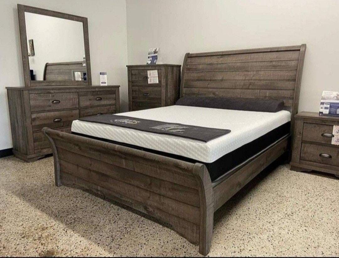 Frederick Bedroom Set Queen or King Bed Dresser Nightstand and Mirror WİTH İNTEREST FREE PAYMENT OPTİONS,All Products : American Fashion Style Bags On Sale